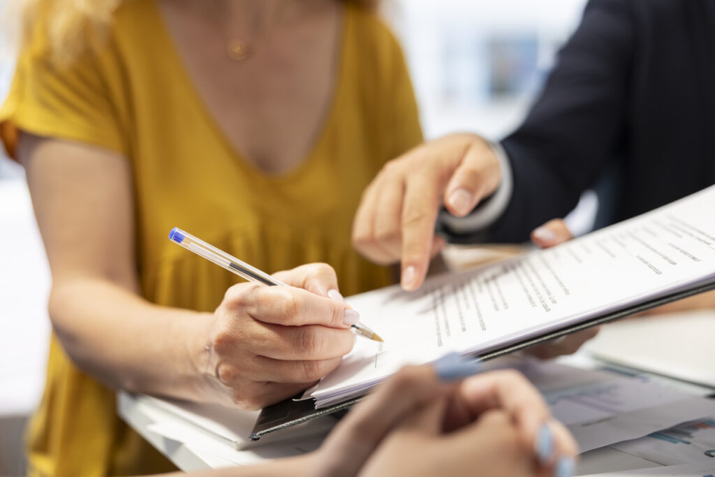 Document Signing on Surrogacy Papers