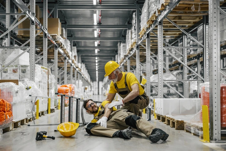 Man injured while working at a job site